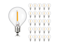25 bombillas LED G40, casquillo E12, luz cálida, 2200 K, 7 W de potencia. Mdug (110 V)