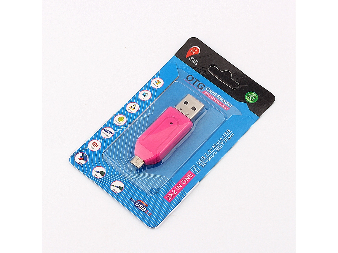 Lector De Tarjetas De Memoria Usb Otg Dual 2 En 1 Para Smartphone Y Computadora