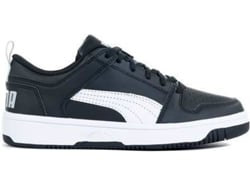Zapatillas PUMA Rebound Layup LO SL JR Material sintético Niños (35.5 - Blanco, Negro)