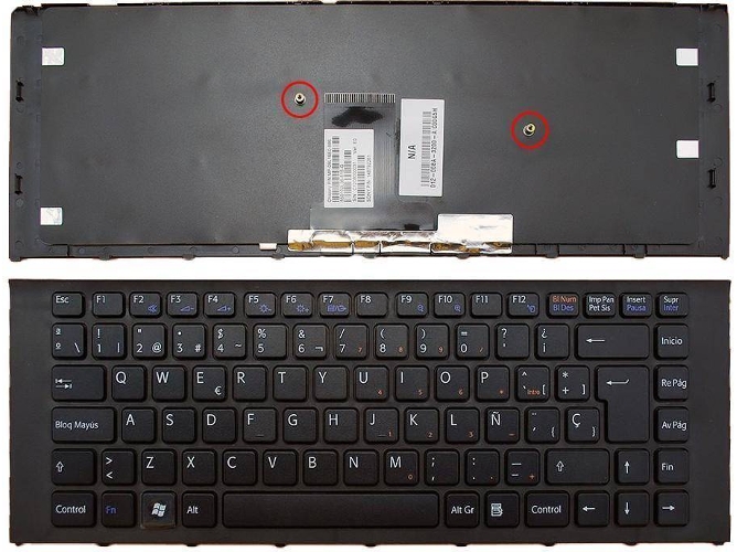 Teclado para Portátil Sony VPC-Ea Negro
