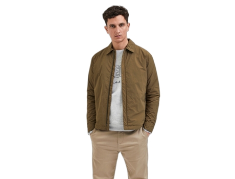 Abrigo para Hombre SELECTED (S - Poliéster - Negro)