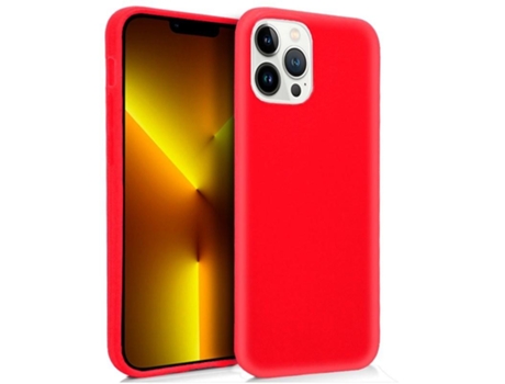 Funda COOL Silicona para iPhone 13 Pro Max Rojo
