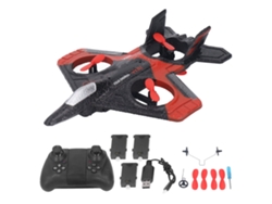 Dron V25 Para Fotografía Aérea Con Control Remoto, Juguete 4k Para Niños Mayores De 14 Años, Color Rojo, Incluye 3 Baterías.