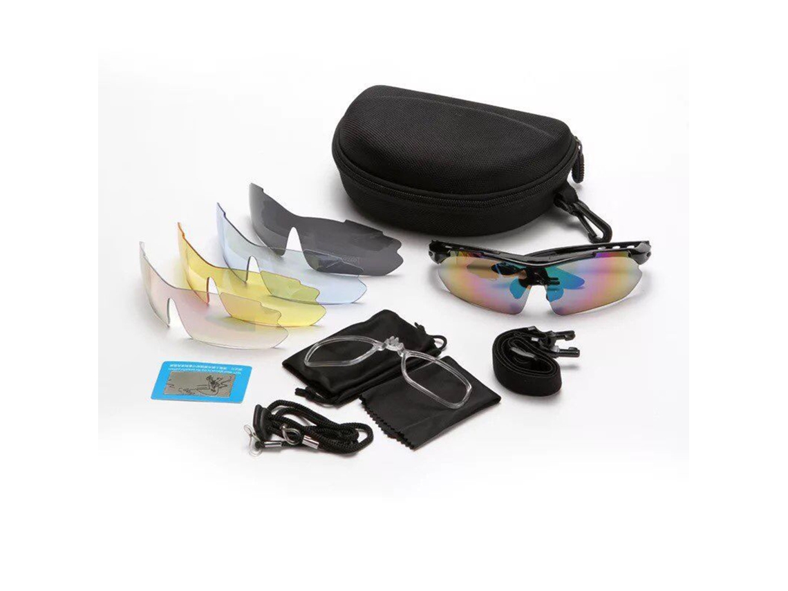 2026-gafas De Ciclismo Uv 400 Con 4 Lentes Reemplazables Para Deportes Al Aire Libre Y Tiro