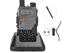 Radio bidireccional portátil recargable con cable