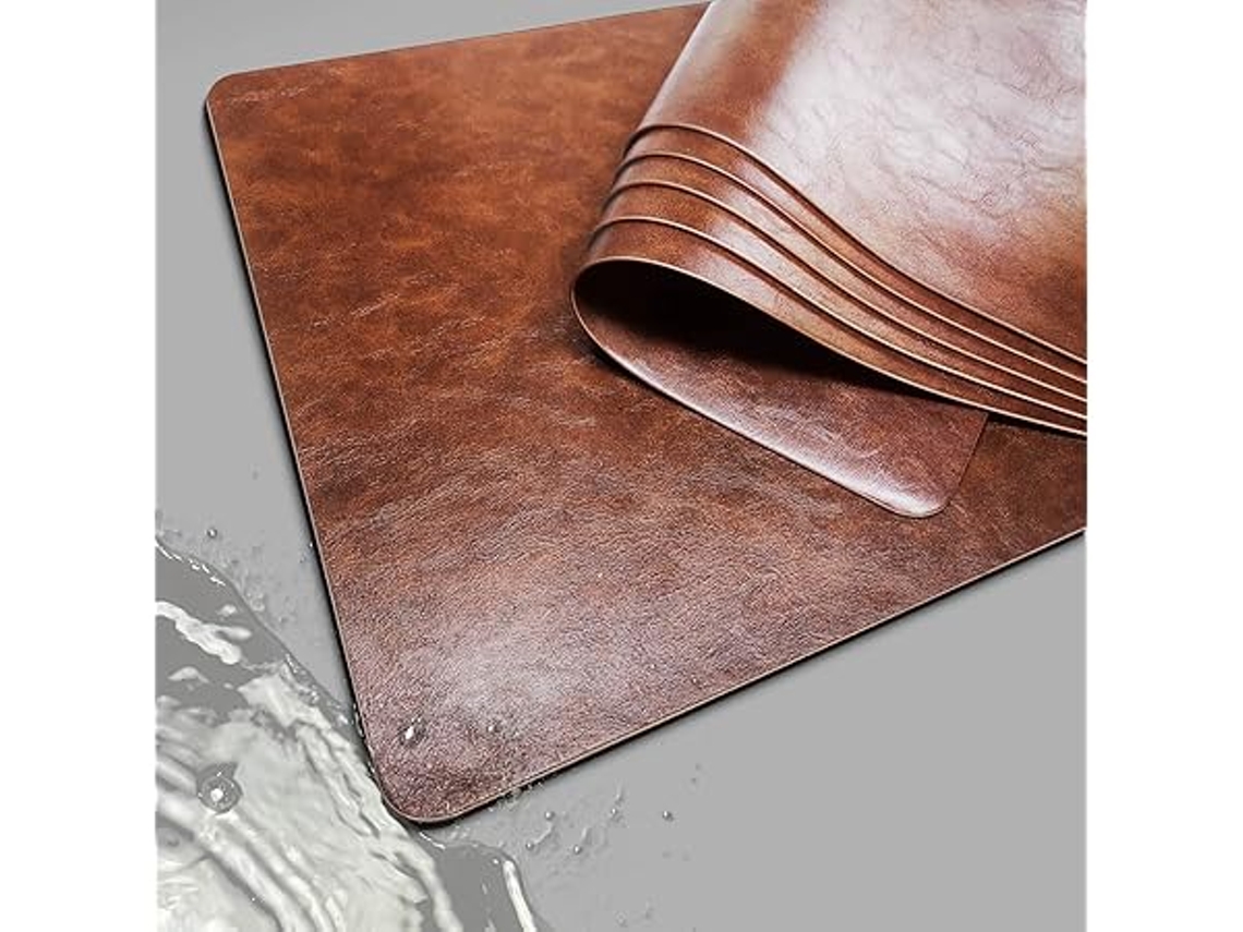 Juego De 6 Manteles Individuales De Cuero Con Diseño Ergonómico, Antideslizantes, Impermeables, Resistentes Al Calor Y Lavables, Aptos Para