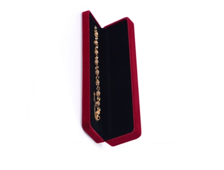 Caixa de joias Caixa de presente de joias para colares pulseiras Rojo oscuro