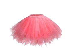Falda tutú de tul para mujer, corte princesa, cintura elástica, falda informal de verano para bailar, poliéster, talla XXL (2026)