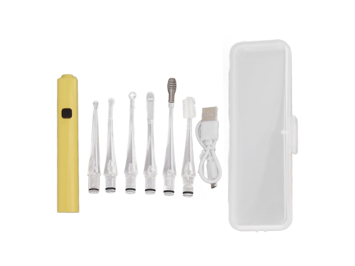 Cuchara Recargable Usb Led Para Limpiar El Cerumen De Los Oídos De Los Niños