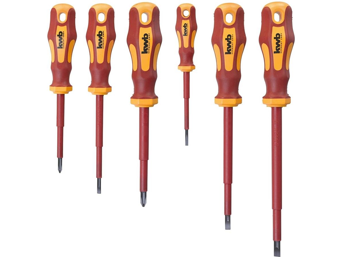 Juego De 6 Detornilladores KWB Aislados 1000V