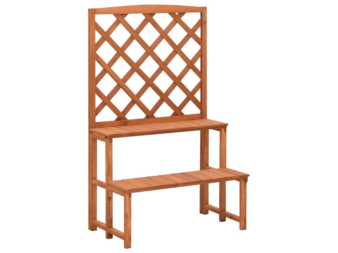 Macetero con enrejado de abeto macizo de 70 x 42 x 115 cm, DKD HOME DECOR