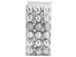 Adornos navideños, 36 piezas, bolas irrompibles para árbol de Navidad, adornos colgantes para fiestas y festividades.