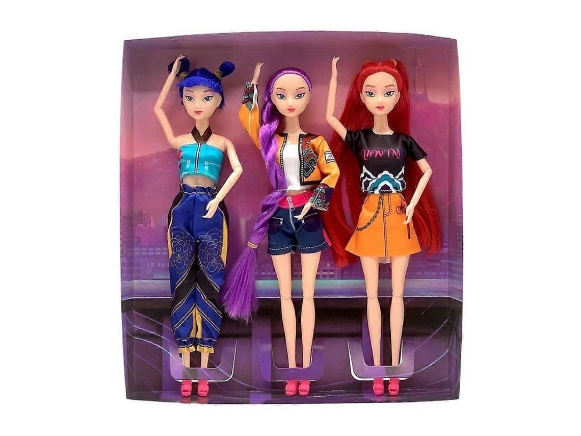 Muñecos K-pop Cazadores De Demonios Con Articulaciones Móviles, Set Coleccionable De 3