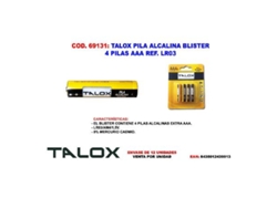 TALOX Pila Alcalina Blister 4 Pilas Aaa Lr03 Aaa