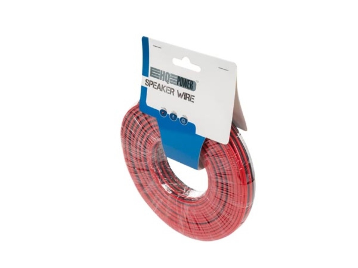 Cable de altavoz - Rojo/Negro - 2 x 2,50 mm² - 25 m VELLEMAN