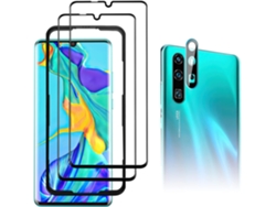 Protector de Pantalla Protetores Moldura Alinhamento Hd Sem Arranhões para Huawei P30 Pro HONGWE. Transparente