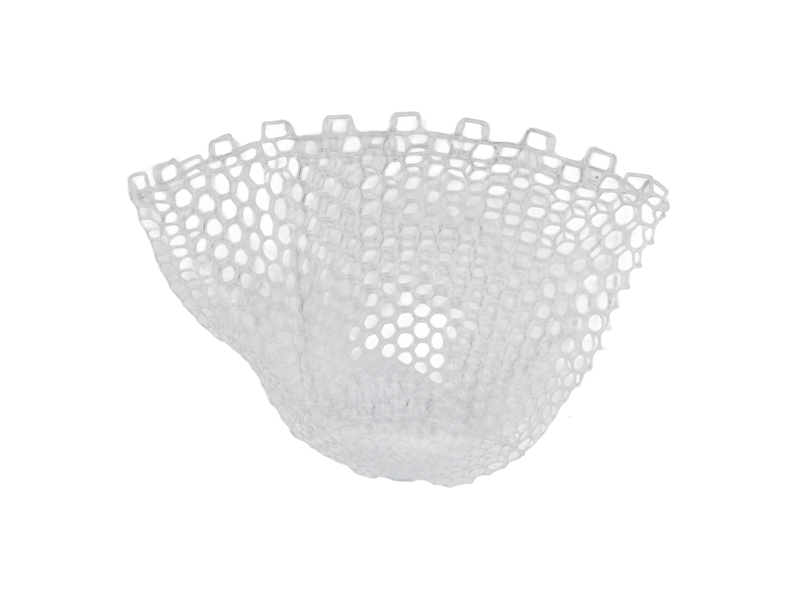 Red plegable para pesca con mosca de 47 cm, de goma.
