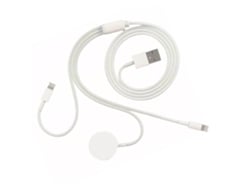 Cargador Magnético Inalámbrico Portátil 3 En 1 Para Relojes Ios, 5v 1a, Abs Pc