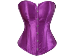Corsé Gótico De Seda Con Ballenas Y Tirantes Para Mujer.
