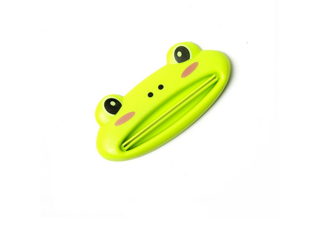 Exprimidor de pasta de dientes de rana de plástico animado