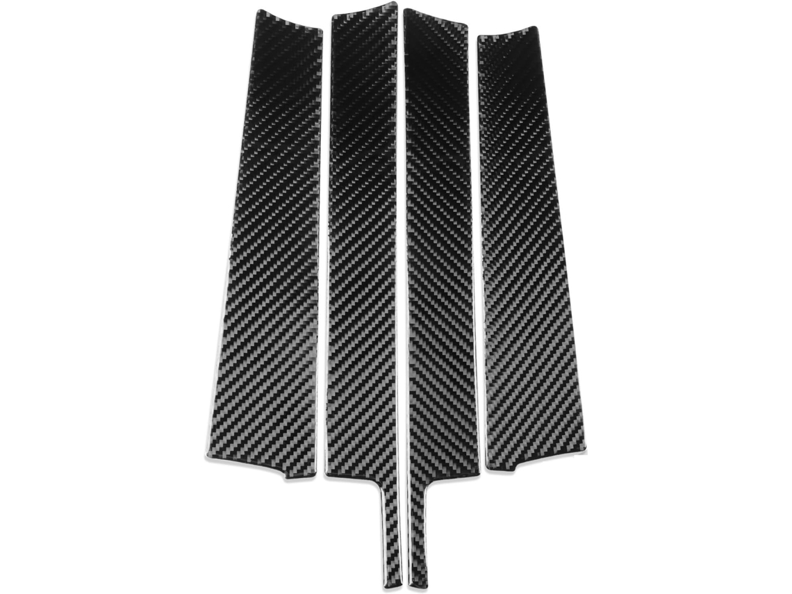 Pegatina Decorativa Para Coche, Ventanas Interiores, Con Textura De Fibra Carbono, Toyota Rav4 2014-2019