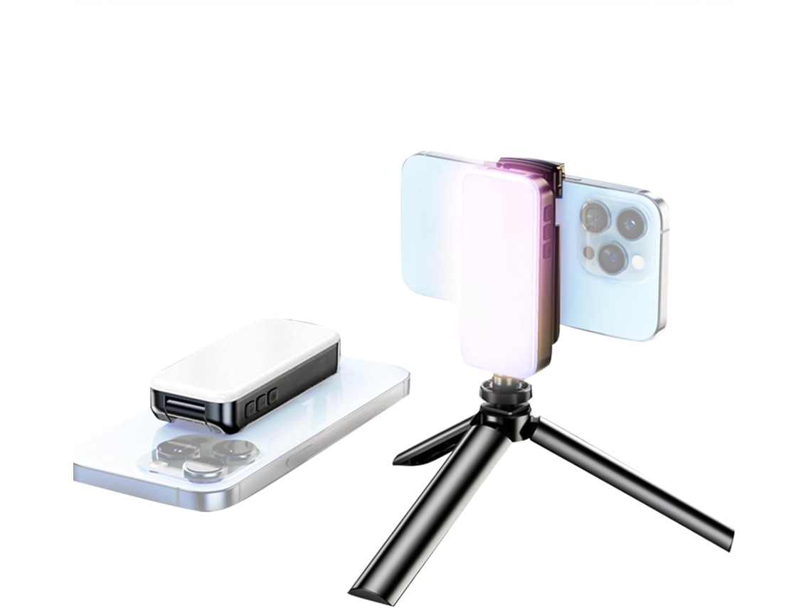 Mini Luz De Vídeo Led Con 53 Perlas Cob, Luz Portátil Para Vlogs Con Modos De Luz De Color Para Iluminación.