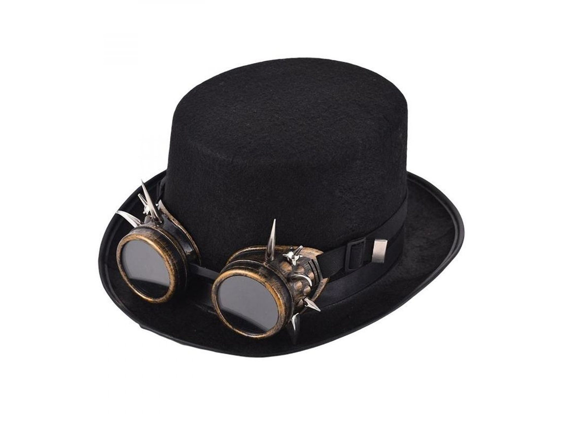 2026-sombrero Alto Steampunk Con Gafas Para Halloween Fiesta Cosplay Artesanal Accesorios Estilo E