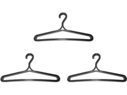Percha triple para trajes de buceo, percha plegable para chaquetas de natación, negra SFUSHOS