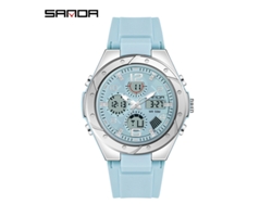 Reloj MDUG para mujer color azul niebla con resistencia al agua para actividades al aire libre.