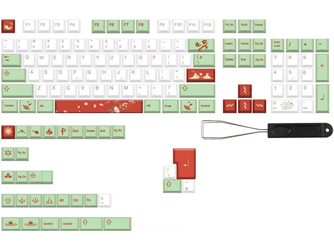 Teclas Pbt, 136 Teclas Personalizadas, Compatibilidad Universal Cherry Para Teclados Del 100%, 75%, 65% Y 60%.