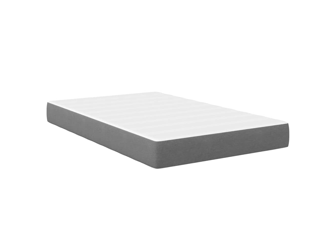 Maison Exclusive - Colchón De Cama Con Colchón Gris Claro 120 X 200 Cm Tela