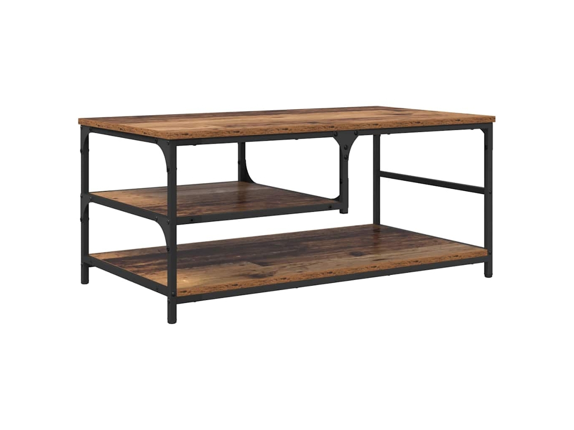Maison Exclusive - Mesa De Café Madera Vieja 90 X 49 X 40 Cm Madera Contrachapada