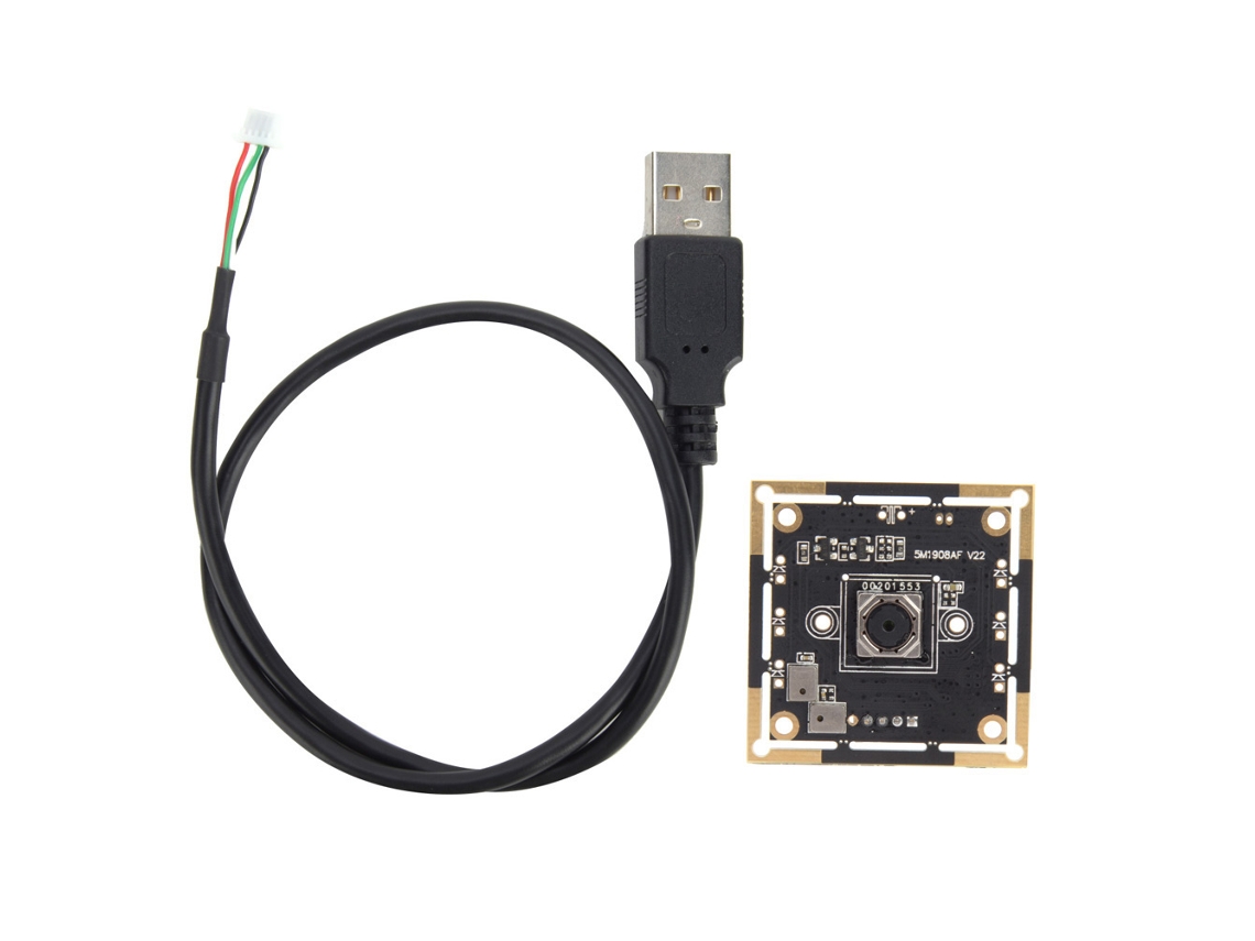 Módulo Cámara Usb Hm5040 Con Autofocus 2592x1944 30fps 65.8° Placa