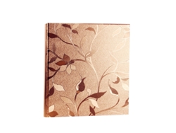 Álbum De Fotos Con Páginas Sueltas, Cubierta De Polipiel Y Mdf, Color Oro Champán, Capacidad Para 400 Fotos.