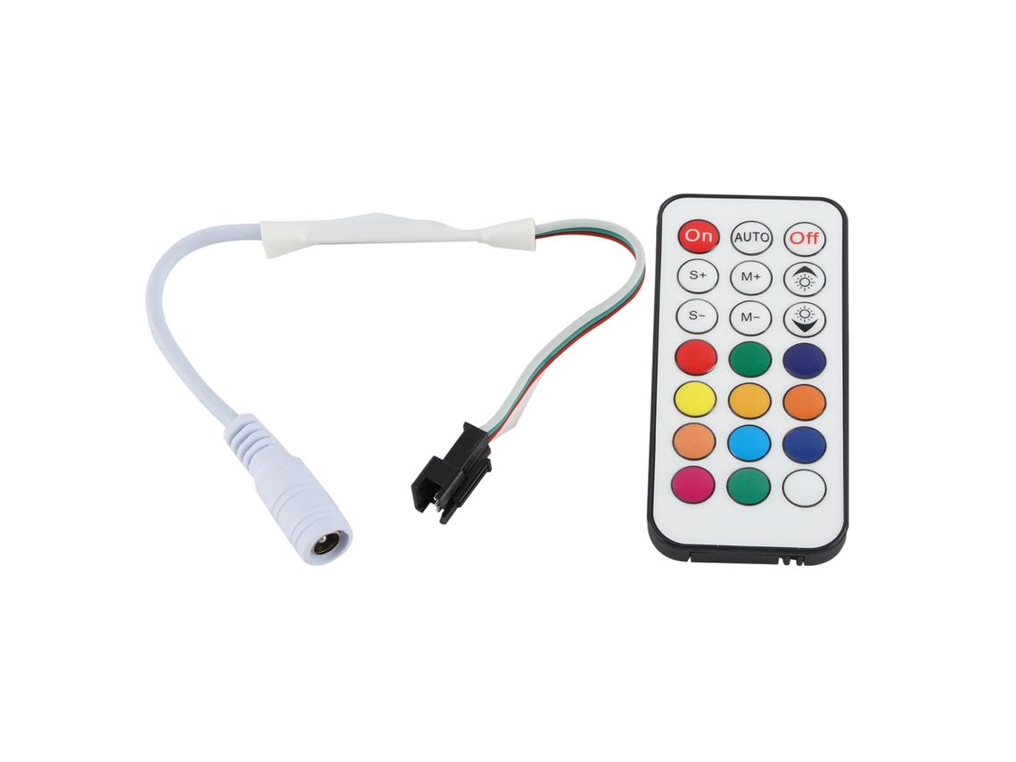 2026-controlador De Dimmer Inalámbrico Rf Mini Con 21 Teclas Para Led Wc2811 2812b Ajuste De Color Y Brillo