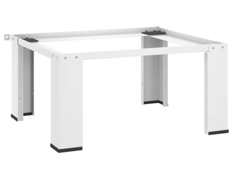 vidaXL Pedestal para la lavadora blanco