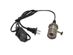 Rebe-kit De Lámpara Regulable Estilo Retro Práctico Para Bombillas Base E26 Con Cable Y Interruptor