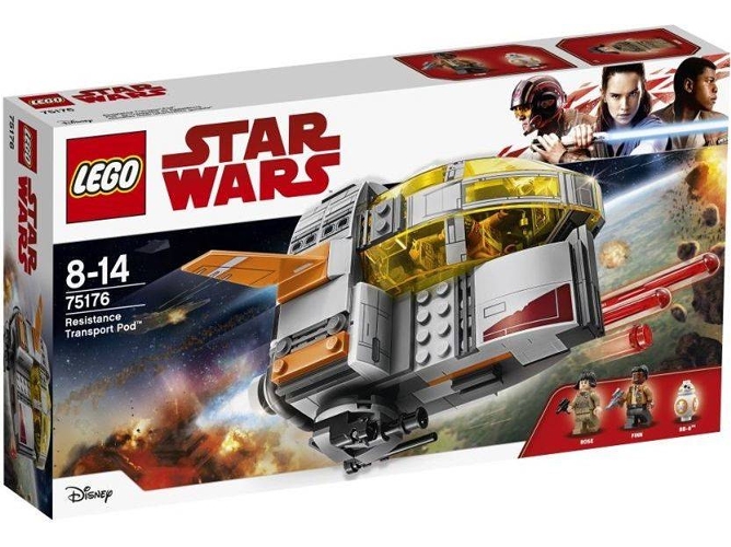 LEGO Star Wars: Cápsula de transporte de la resistencia star wars tm - 75176 (Edad Mínima: 8 - 294 Piezas)