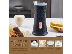 Espumador De Leche Eléctrico 4 En 1, Calentador De Leche Con Espumador Para Café, Latte Y Capuchino, 500 W, 240 Ml