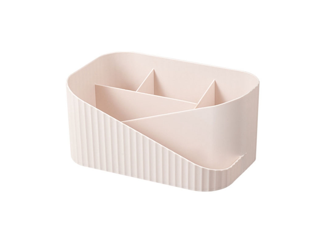 Organizador De Maquillaje Con Múltiples Compartimentos, Caja De Almacenamiento De Cosméticos De Plástico Para Tocador.