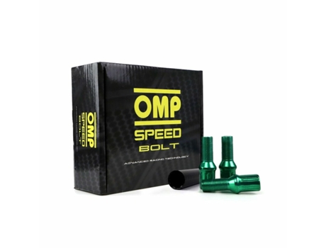Set Tuercas OMP 27 mm Verde 20 uds M12 x 1,25