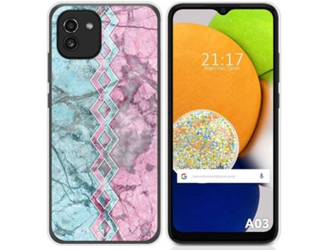 Carcasa para Samsung Galaxy A03 TUMUNDOSMARTPHONE Dibujos Mármol 08 Multicolor