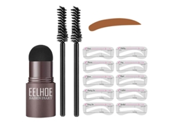 Kit De Plantillas Portátiles, Reutilizables E Impermeables Para Cejas En Polvo
