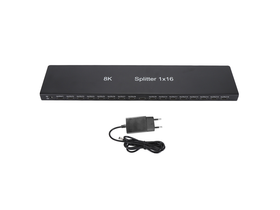 Divisor de vídeo HDMI (compatible con 8K y 4K, enchufe UE de 100-240 V)