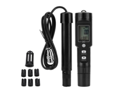Medidor digital de oxígeno disuelto para medir la calidad y la temperatura del agua.