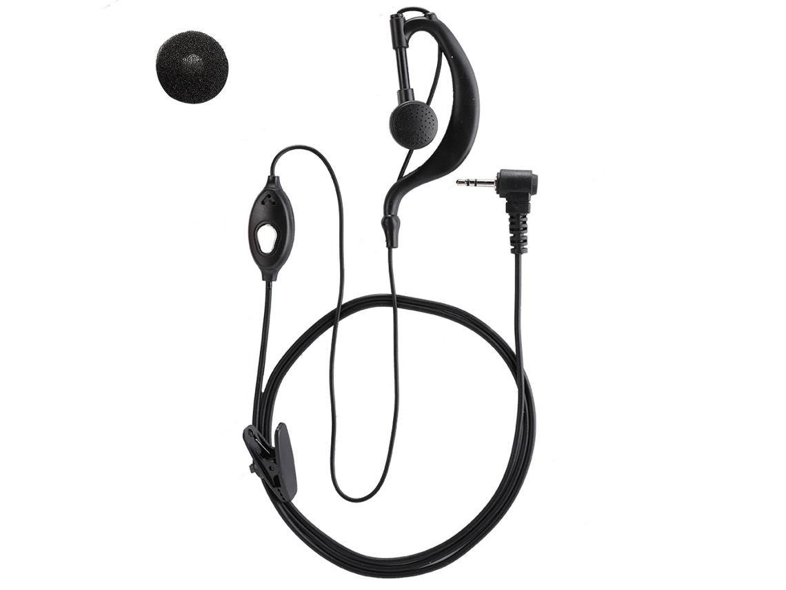2 Auriculares Para Radio Walkie-talkie Motorola Con Conector De 2,5 Mm, Cabezal En T, 1 Pin, Abs