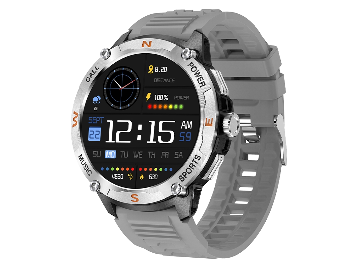Smartwatch P66D, Función de Llamada, IP68 Resistente al Agua, Rastreador de Fitness Negro