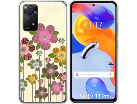Carcasa Xiaomi Redmi Note 11 Pro TUMUNDOSMARTPHONE Dibujos Primavera En Flor Multicolor