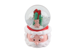 Bola Navideña De Cristal Iluminada Con Batería, Hecha De Resina De Alta Calidad, Ideal Para Decoración De Mesa Y Como Regalo.