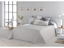 Colcha NAF NAF Brenne (Gris Claro - 180 x 270 cm - 50% Algodón 50% Poliester)